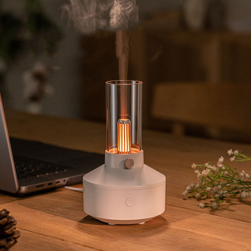 Frendorf | MistCandle Retro Kerzen-Luftbefeuchter | Stimmungsbeleuchtung & Aromatherapie | Perfekt für Zuhause & Büro