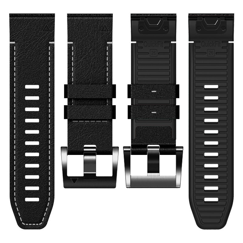 Frendorf | TPU + Lederarmband für Garmin Fenix 8 7X 6XPro
