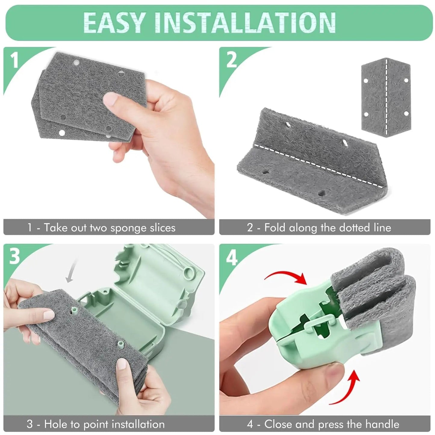 Frendorf | 3+2  | Magische Fensterfugen-Reinigungsbürste – Mühelose Tiefenreinigung