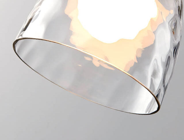 Frendorf | LumaCrystal Nordic Pendelleuchte | Klar geriffeltes Glas | 1-Licht | Skandinavisches Design | Deko für Zuhause