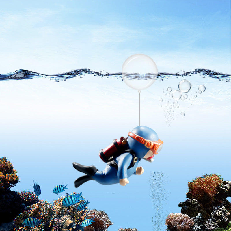 Frendorf | Schwimmender Taucher - Aquarium Ornament
