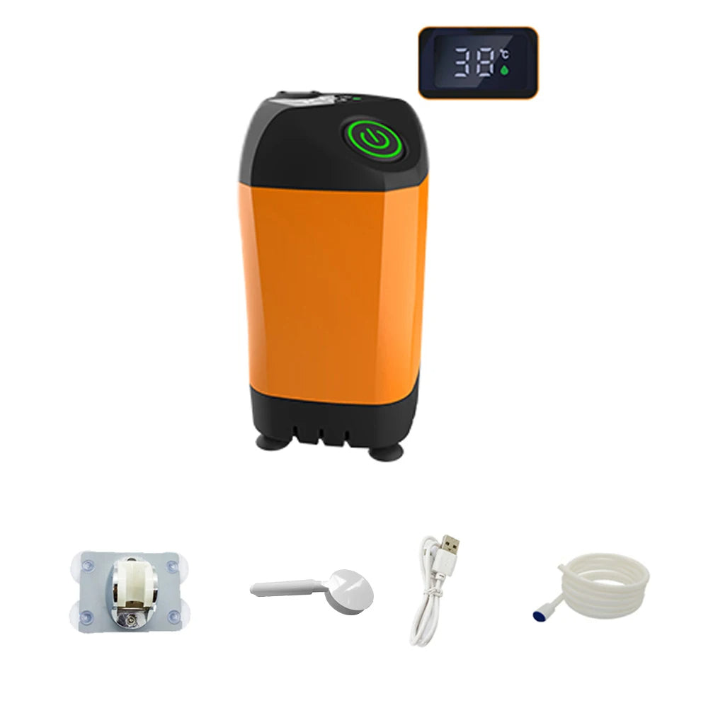 Frendorf | Tragbare elektrische Dusche für Outdoor-Camping mit Temperaturanzeige