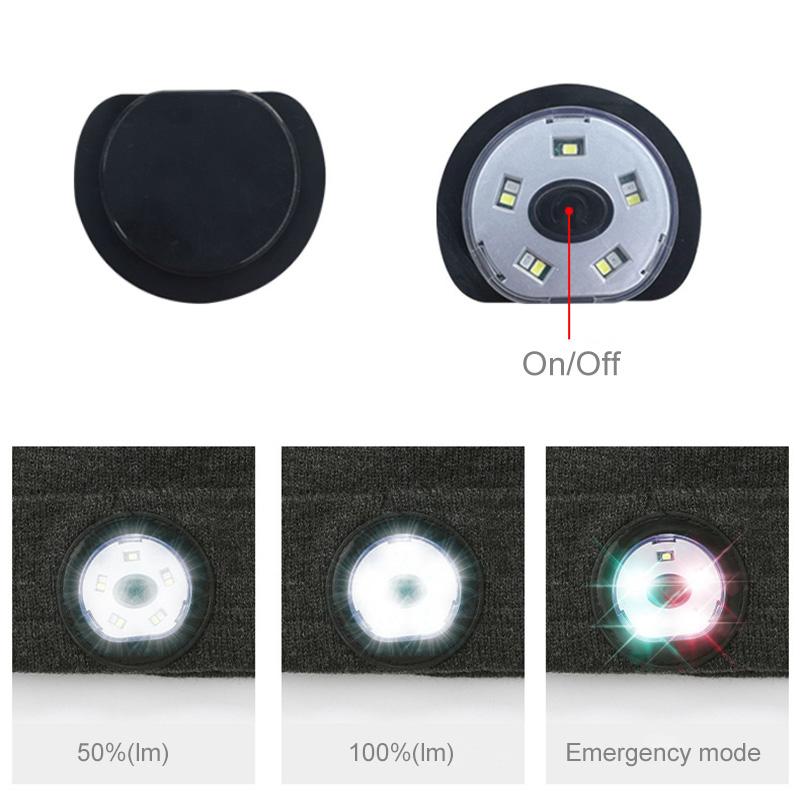 Frendorf | Bluetooth-Mütze mit LED-Scheinwerfer