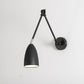 Frendorf | Flexiron Retro Industrial Schwenkarm Wandleuchte | Rotierbar & Ausziehbar | 1-Licht Design | Eisen-Lampe für Arbeits- & Wohnräume