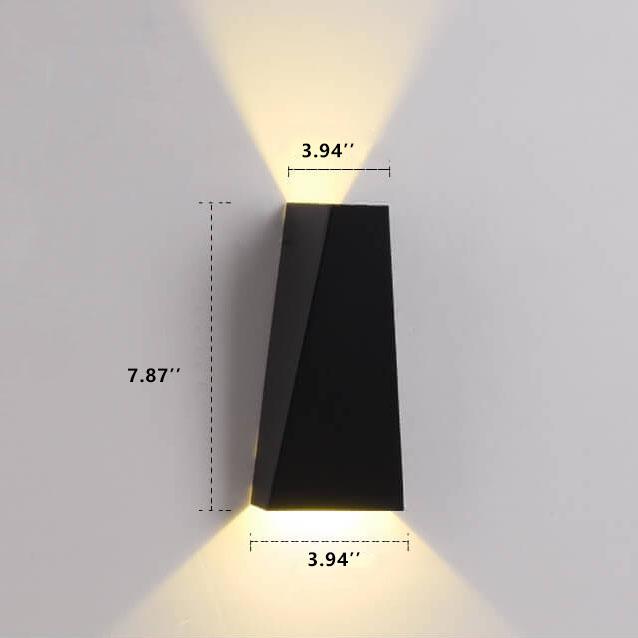 Frendorf | Trapeo LED Wandleuchte | 2-flammig | Modernes Design | Innen- & Außenbeleuchtung