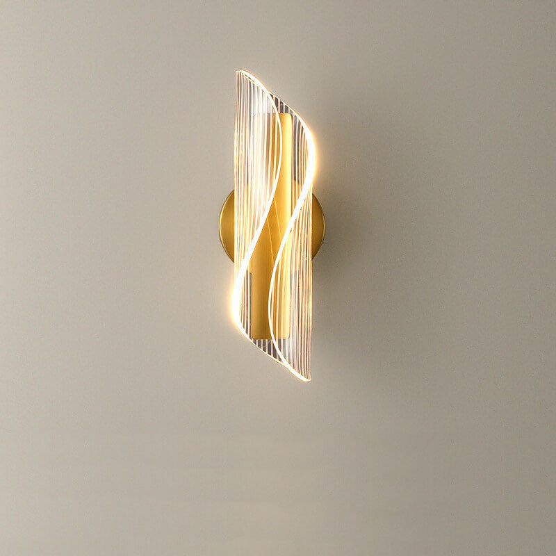 Moderne Acryl Locken LED Wandlampe