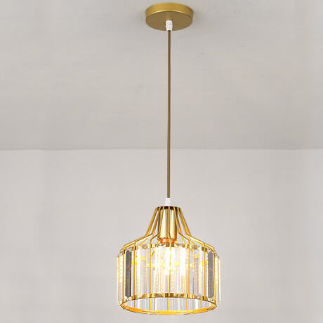 Frendorf | LustraVive Kristall-Deckenleuchte | Modernes Kuppeldesign | 1-Licht Semi-Flush Mount | Zeitlose Eleganz für Ihr Zuhause