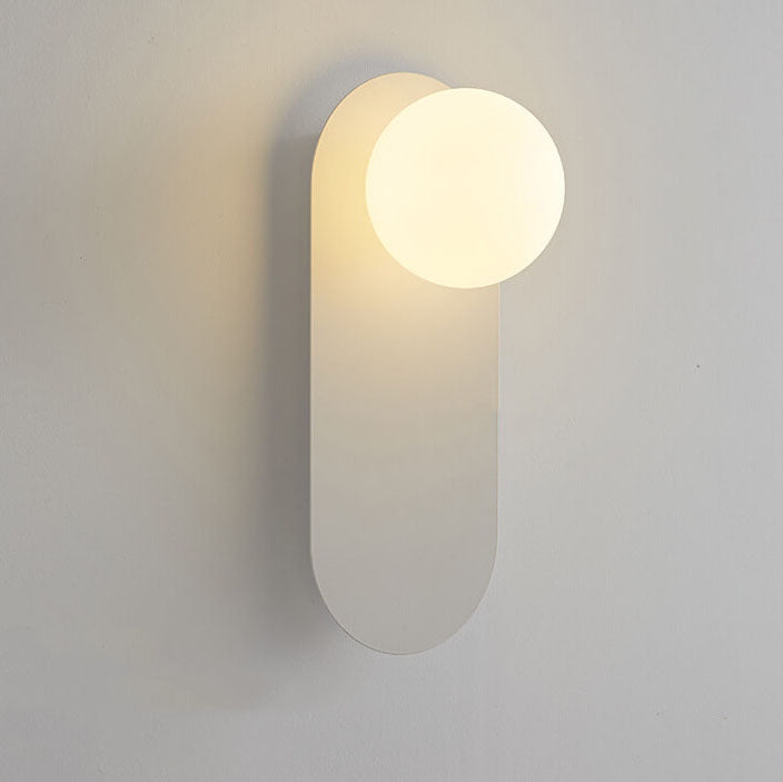 Frendorf | AuraGlow Nordic Wandlampe mit Glasring | Minimalistisches Design | Einflammige LED-Wandleuchte für Wohnräume