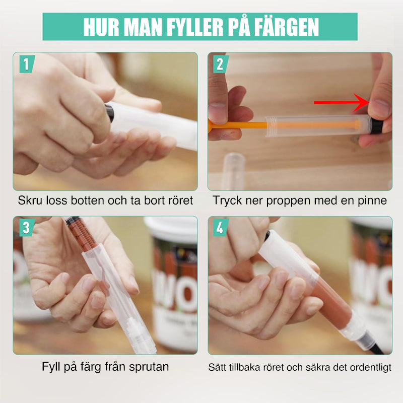Multifunktionaler nachfüllbarer Touch-up-Farbstift Pinsel