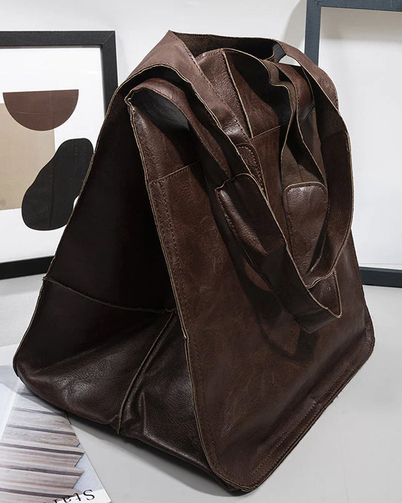 Frendorf | Chic & Nachhaltige Ledertasche mit Großer Kapazität - Elegante, Vielseitige Damenhandtasche