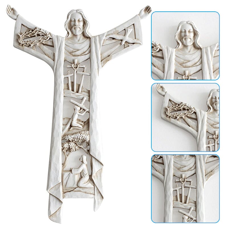 Frendorf | Auferstandener Christus Wandkreuz Jesus Figuren