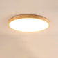 Frendorf | WoodGlow Runde LED Deckenleuchte | Ultra-Dünn | Massivholz | Skandinavisches Design für Wohnräume