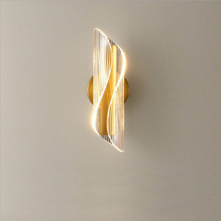 Moderne Acryl Locken LED Wandlampe