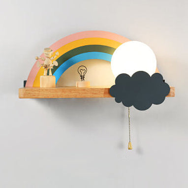Nordic Cartoon Rainbow 1-Licht Wandlampe