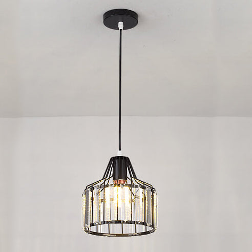 Frendorf | LustraVive Kristall-Deckenleuchte | Modernes Kuppeldesign | 1-Licht Semi-Flush Mount | Zeitlose Eleganz für Ihr Zuhause