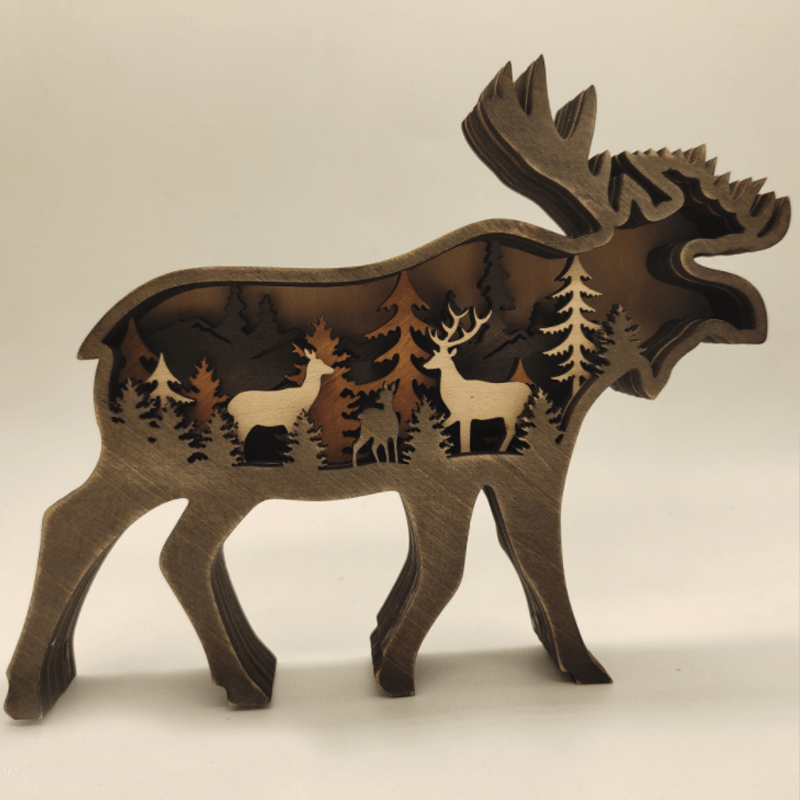 Frendorf | 3D Kreative Holz Tier Schnitzerei Handwerk Geschenk