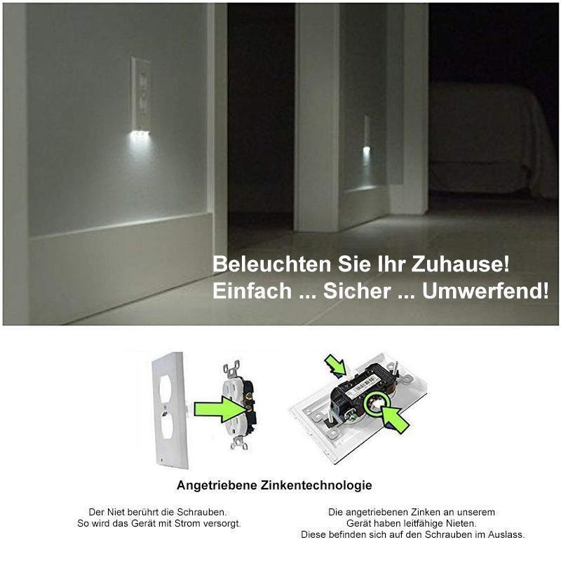 Frendorf | Auslasswand Platte mit LED-Nachtlichtern