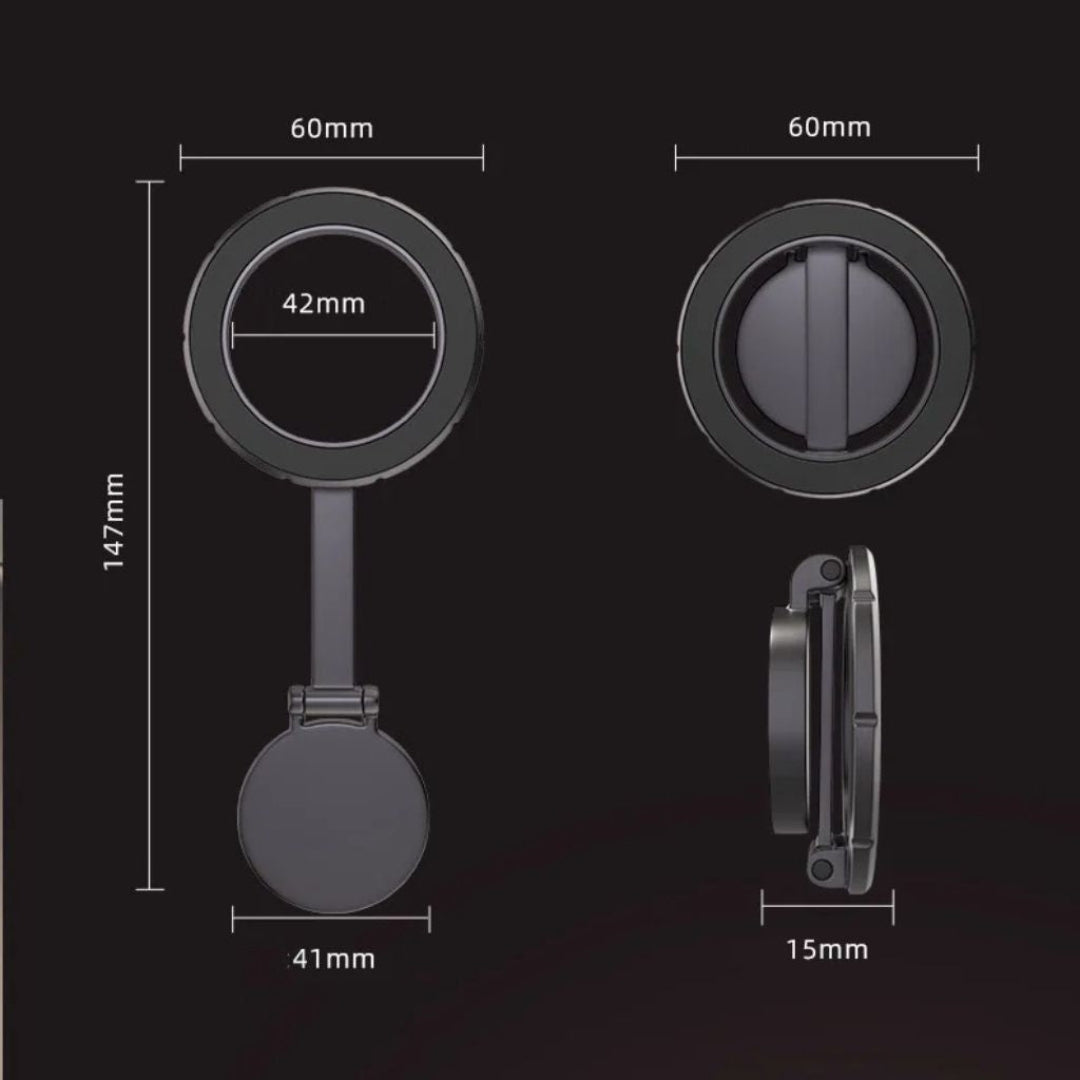 Frendorf | AutoGrip360 - 360° einstellbare magnetische Telefonhalterung für Autos