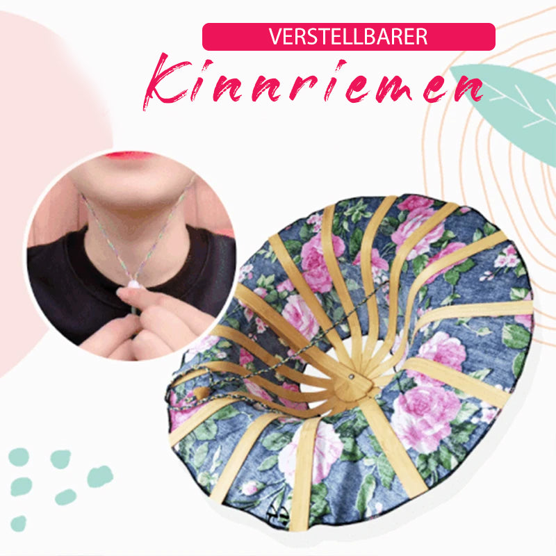 Frendorf | Bambus Faltbarer Handventilator Sonnenhut