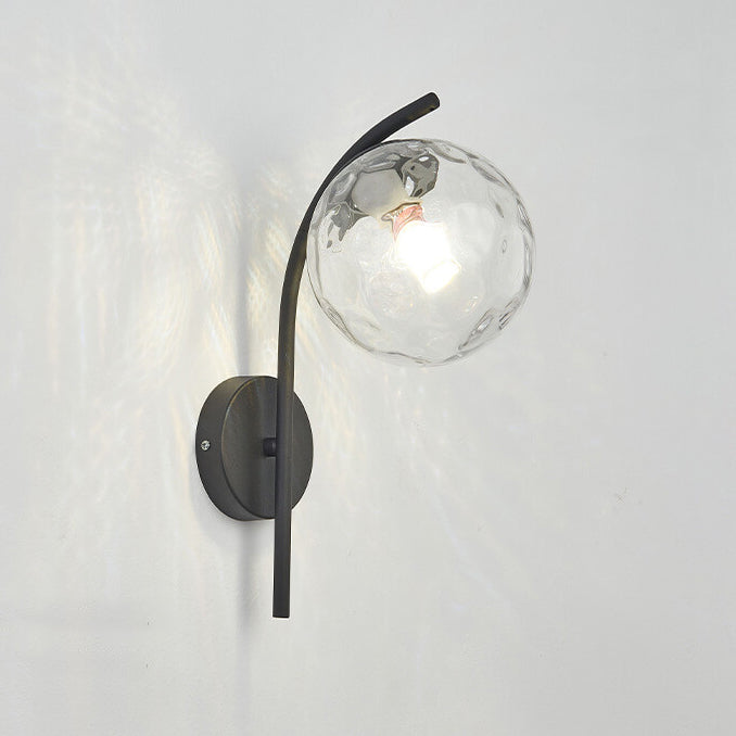 Frendorf | GlobeArc Nordic LED Wandleuchte | Glas-Kugel | 1-flammig | Modernes Design | Deko für Zuhause