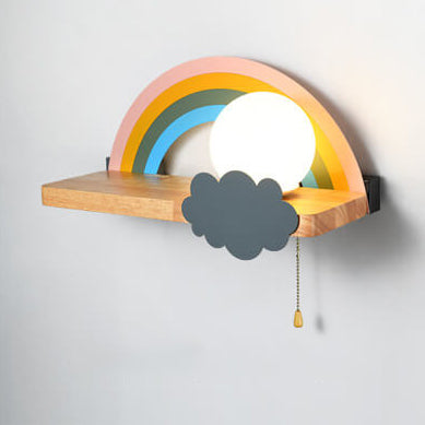 Nordic Cartoon Rainbow 1-Licht Wandlampe