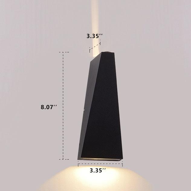 Frendorf | Trapeo LED Wandleuchte | 2-flammig | Modernes Design | Innen- & Außenbeleuchtung