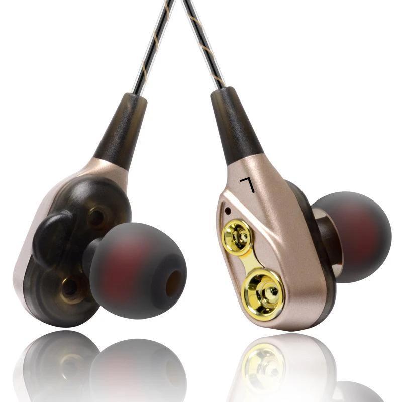 Frendorf | 4D Ohrhörer Tiefbass Stereo kabelgebundene Kopfhörer mit Mikrofon für alle Smartphones