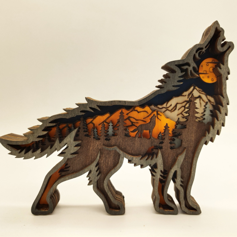 Frendorf | 3D Kreative Holz Tier Schnitzerei Handwerk Geschenk