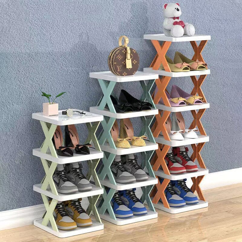 Frendorf | Faltbares Mehrschichtiges Schuhregal, Schuhlagerregal Organizer