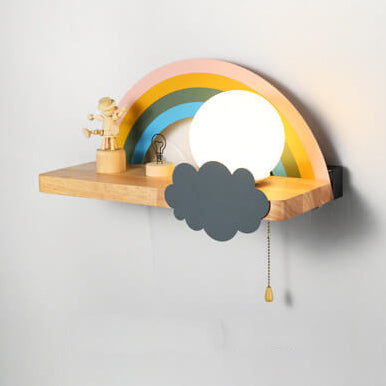 Nordic Cartoon Rainbow 1-Licht Wandlampe