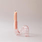 Frendorf | Rosivina Pink Glas Kerzenhalter & Vasen Set | Elegantes Design | Vielseitige Tischdekoration