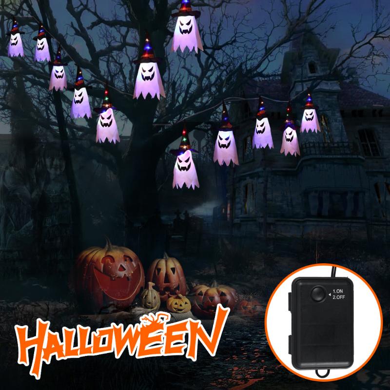Frendorf | Halloween Blauer Zauberer Lichterkette 5 Lampen