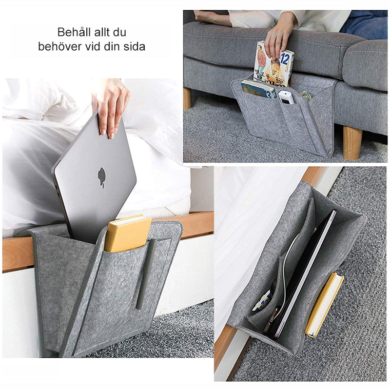 Aufbewahrungstasche aus Filz für Sofa und Bettrand