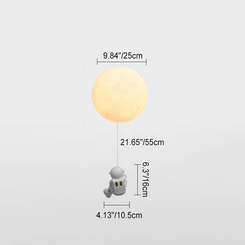 Frendorf | AstroLuxe Kreatives Astronaut Wandlampe | Eisen- und Harzdesign | Einzigartige Beleuchtung für Schlafzimmer | Stimmungslicht