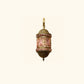 Frendorf | ZyraGlow Wandleuchte | Südostasiatisches Hohlmetall-Design | 1-flammige Lampe in Rosa