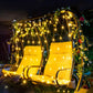 Lumora Solar LED-Netzlichter - 96 Warmweiße LEDs für festliche Außen dekor