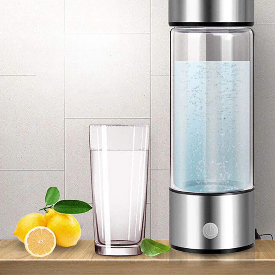 Wiederaufladbare alkalische Wasserflasche - Mit Wasser angereichertes Wasserstoff