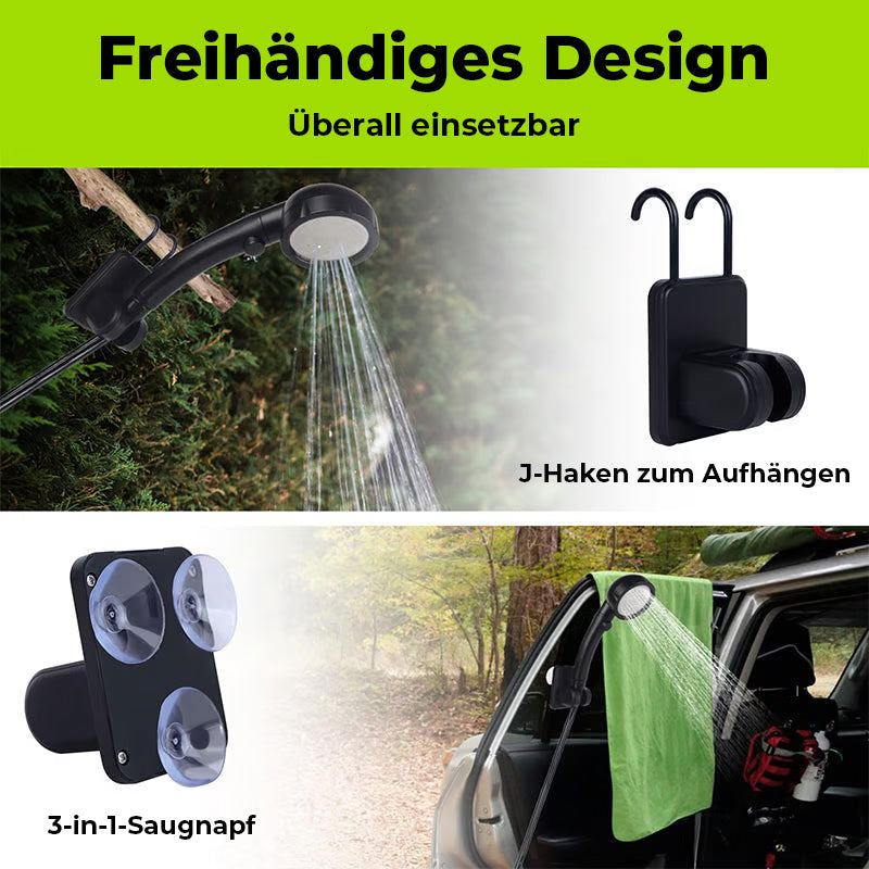 Frendorf | Tragbare, wiederaufladbare Camping-Duschpumpe