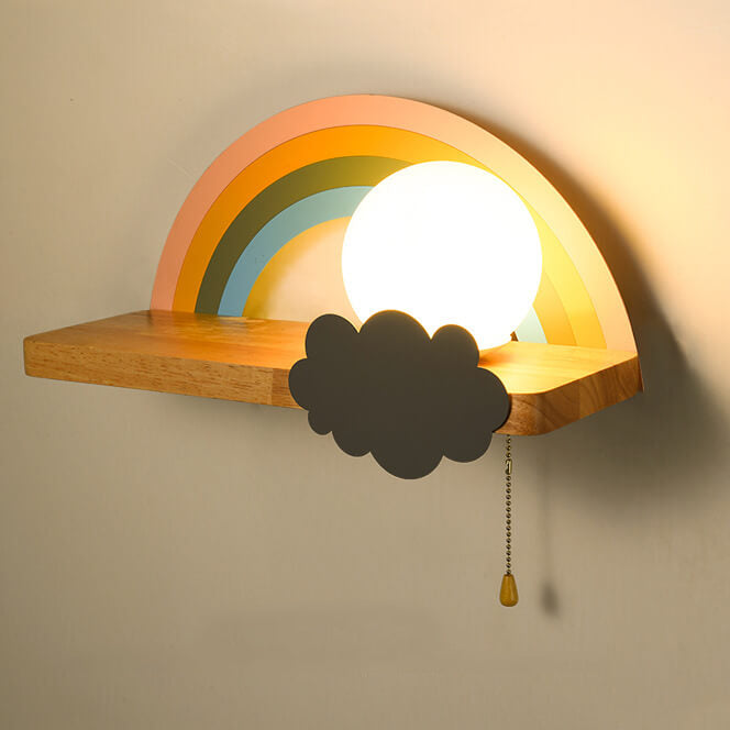 Nordic Cartoon Rainbow 1-Licht Wandlampe