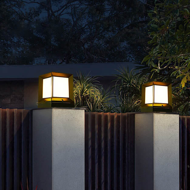 Frendorf | LumeEdge LED Solarleuchte | Quadratisches Design | Wasserdicht | Außenbeleuchtung für Rasen & Zaun | Verschiedene Größen