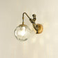 Frendorf | MermaidGlow Vintage Wandleuchte | Rustikale Wandlampe mit Kugelglas | Einzigartiges Dekolicht