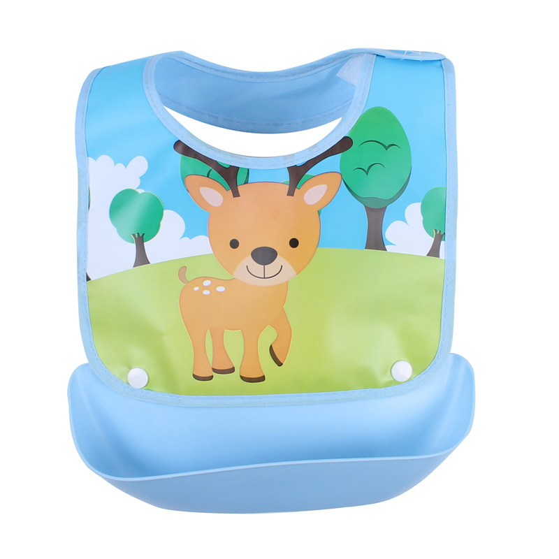 Frendorf | Baby Lätzchen mit Auffangschale – Wasserdichtes, Buntes Design für Mahlzeiten