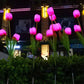 Solar Tulpe Rasenlicht Außen Garten LED Tulpe Blumenlicht Bodenstecker Landschaftslicht