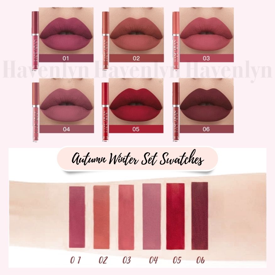 Frendorf | Havenlyn | Everlasting Liquid Lipstick Matte (Set 6 Stück)