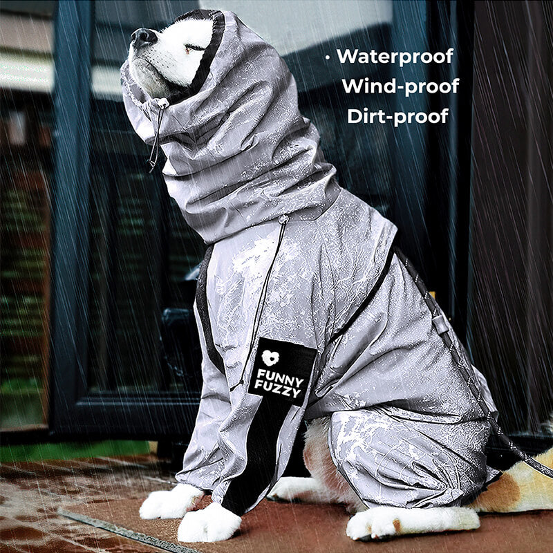 Reflektierender Allwetter wasserdichter cooler Hundezubehör Regenmantel