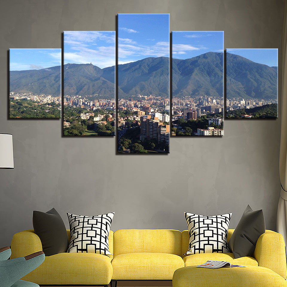 Stadtlandschaft-Canvas Wandkunstmalerei
