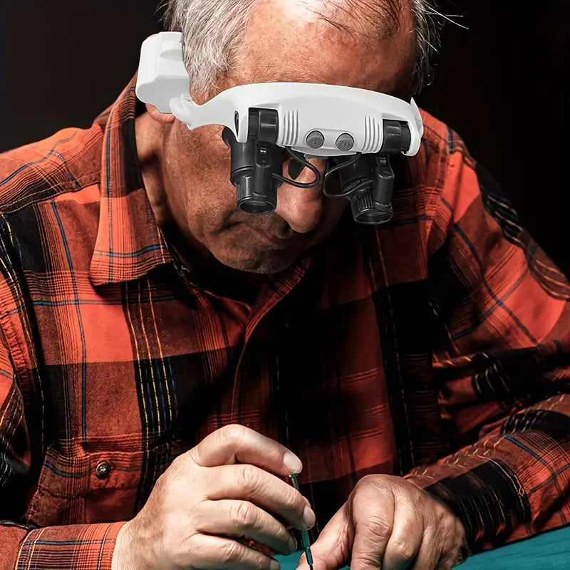 Vergrößerungsgläser mit LED-Lampen für doppelte Augen