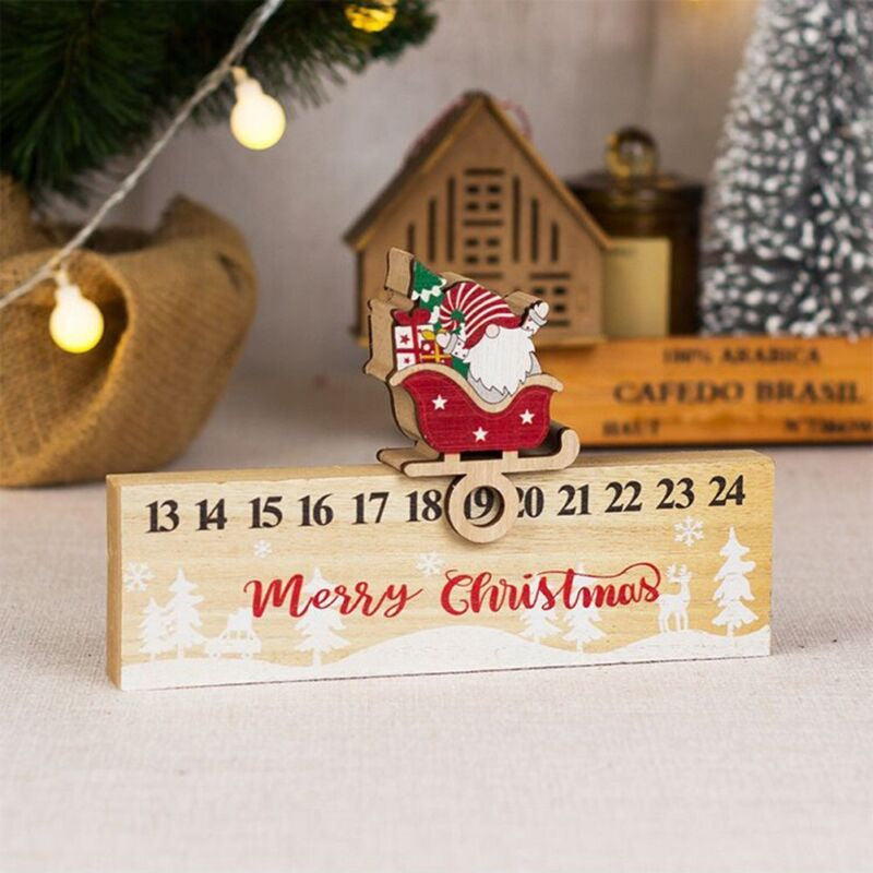 Frendorf | Frohe Weihnachten Holz Mobile Weihnachtsmann Kalender Ornament