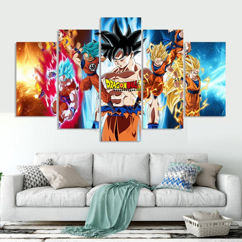 Super Dragon Ball Z - Leinwandwandbild