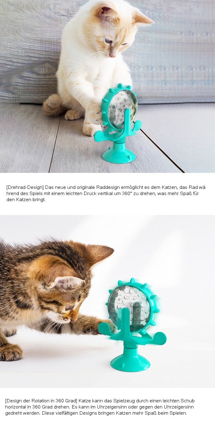 Fortune Wheel’ Leckerli-spendendes Katzenspielzeug / Für Katzen